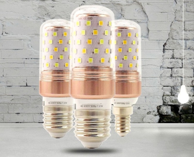 Żarówka diodowa E14/E27 CORN LED 12W CIEPŁA/ZIMNA