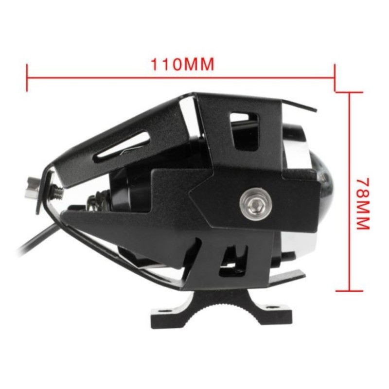 Halogen motocyklowy LED CREE 3000LM+WŁĄCZNIK
