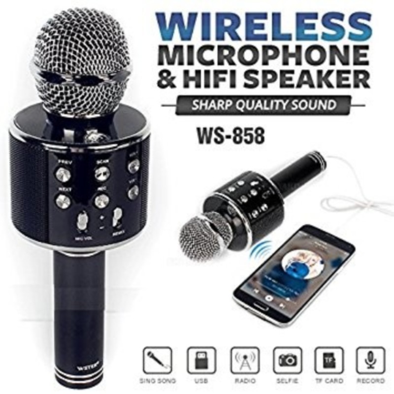 Bezprzewodowy mikrofon karaoke WS858
