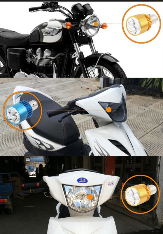 Żarówka BA20D 3 LED 9W zimna