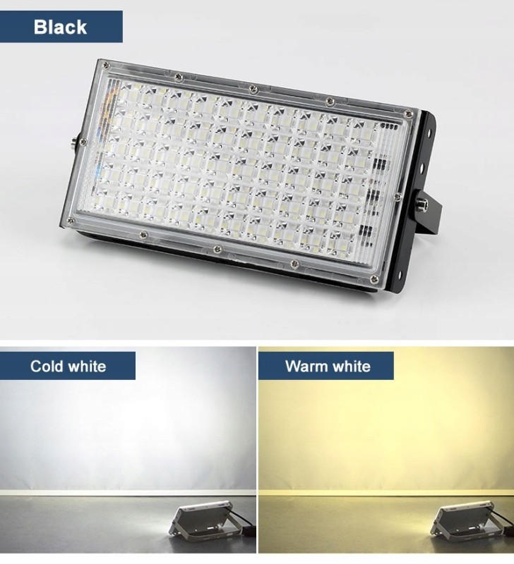 Halogen panel led doświetlacz 50w - biały zimny