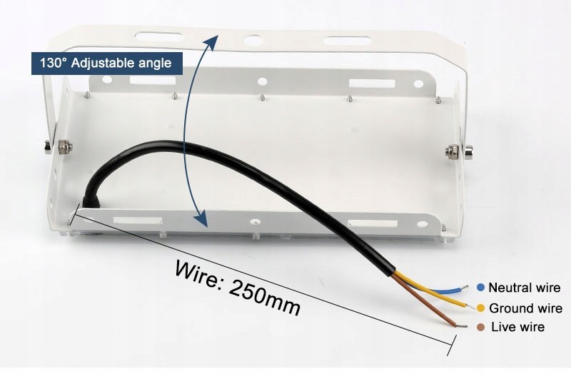 Halogen panel led doświetlacz 50w - biały zimny