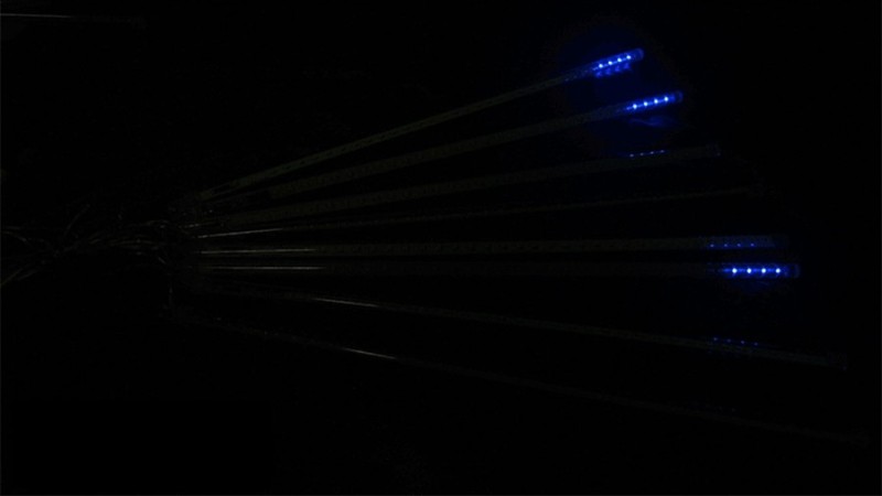 Lampki sople meteory 152led 30cm multikolor