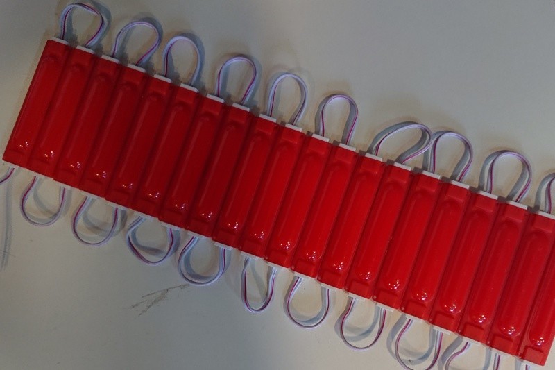 Moduł 9xdioda LED SMD5050 2w/12V czerwony