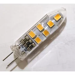 Żarówka diodowa SMD LED G4 3W zimna lub ciepła 12V w plastiku