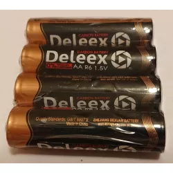 Baterie R-6 AA Paluszki Deleex Present UM3 cynkowo-węglowe