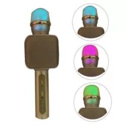 Bezprzewodowy mikrofon karaoke YS-68 3 kolory LED