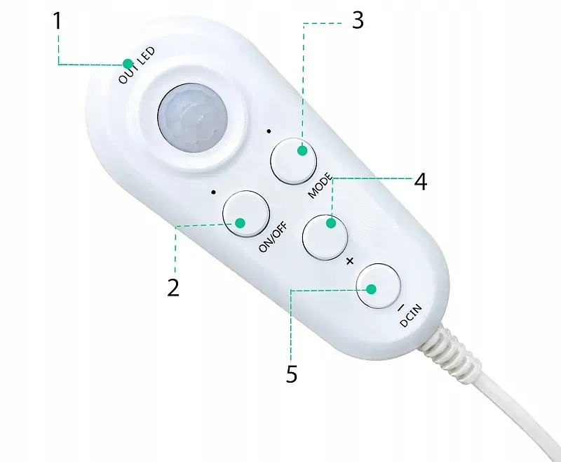 Sterownik pilot kablowy do taśmy led.